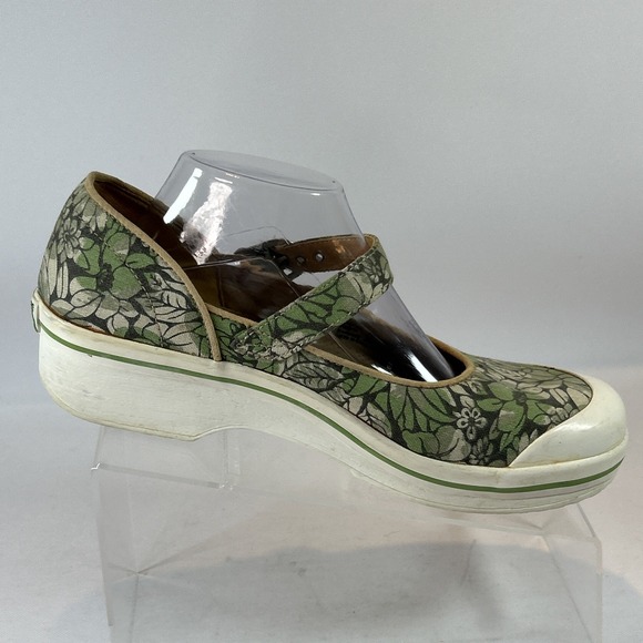 DANSKO Vegan Valerie Shoe Women's Size 11.5US 42EU Green Mary Jane Floral Clog - Picture 4 of 14